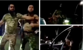Un soldat rus, ameninţat cu arma, bătut şi umilit după ce a oprit maşina unui comandant cecen